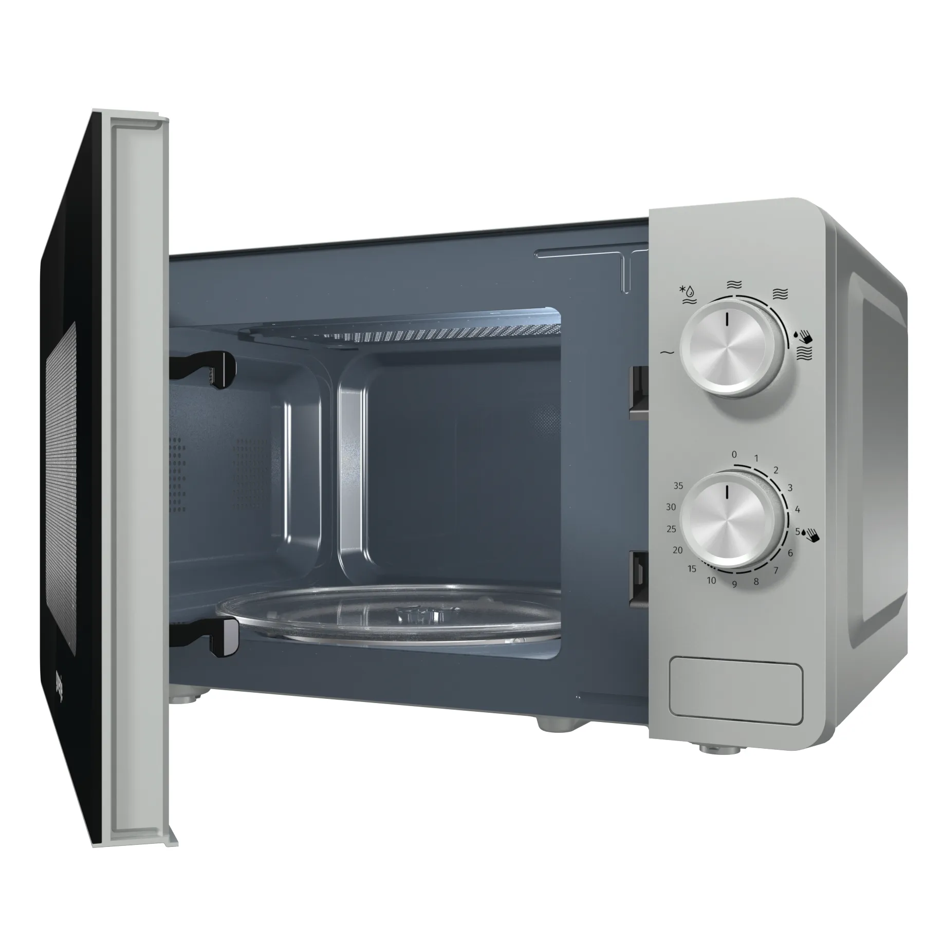 Gorenje | Microwave Oven | MO20E1S | Free standing | 20 L | 800 W | Silver - Image 4