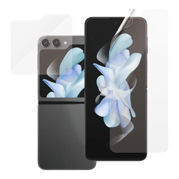 PanzerGlass | Screen protector | Samsung | Z flip5 CF AB | Thermoplastic polyurethane (TPU); Tempered glass; Polyethylene terephthalate (PET) | Transparent