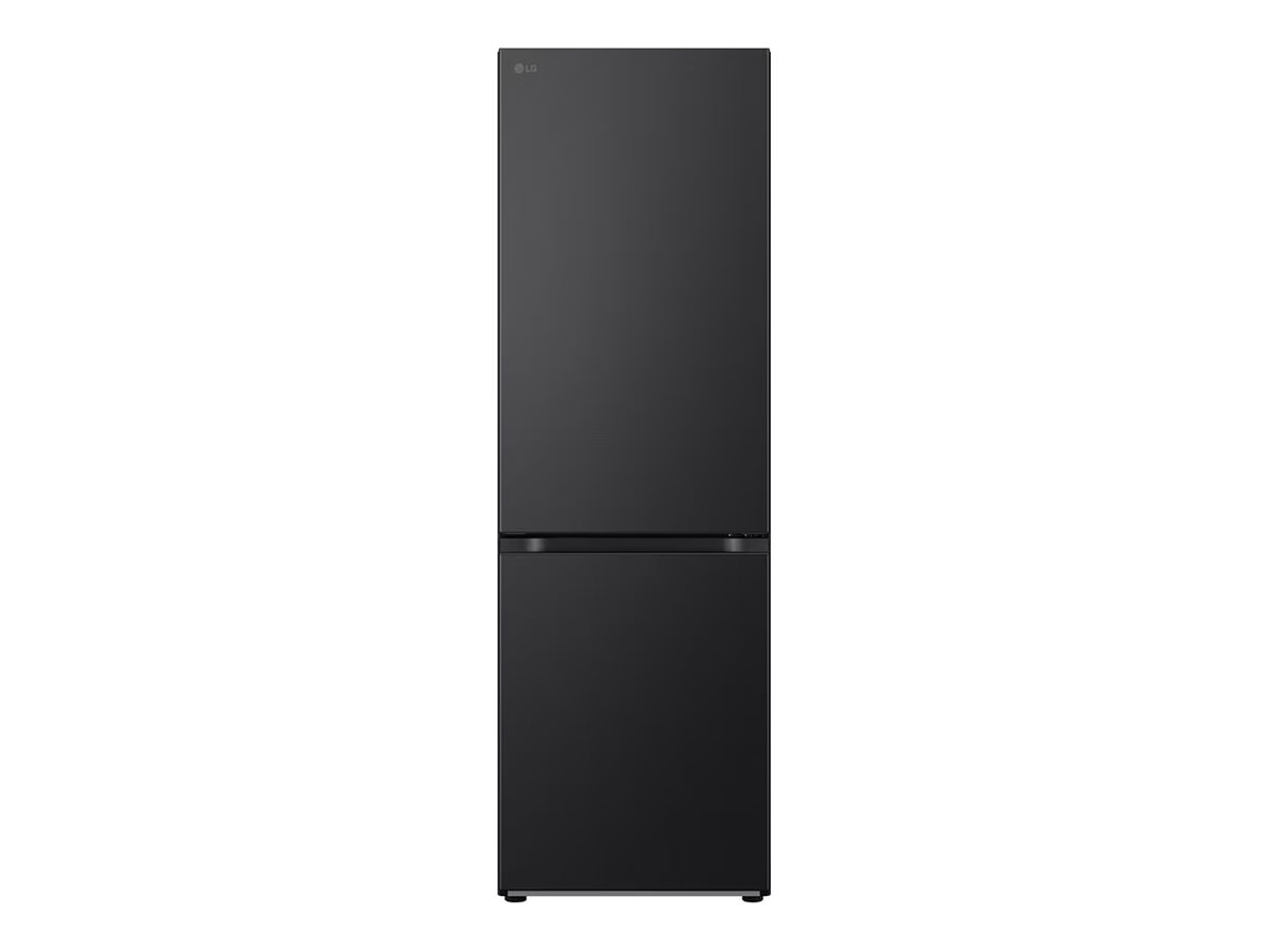 LG | Refrigerator | GBV7280CEV | Energy efficiency class C | Free standing | Combi | Height 203 cm | No Frost system | Fridge net capacity 277 L | Freezer net capacity 110 L | Display | 35 dB | Black - Image 2