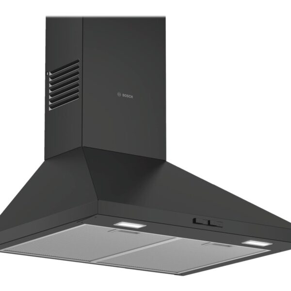 Bosch | Hood | DWP64BC60 | Wall mounted | Energy efficiency class D | Width 60 cm | 365 m³/h | Mechanical control | LED | Black
