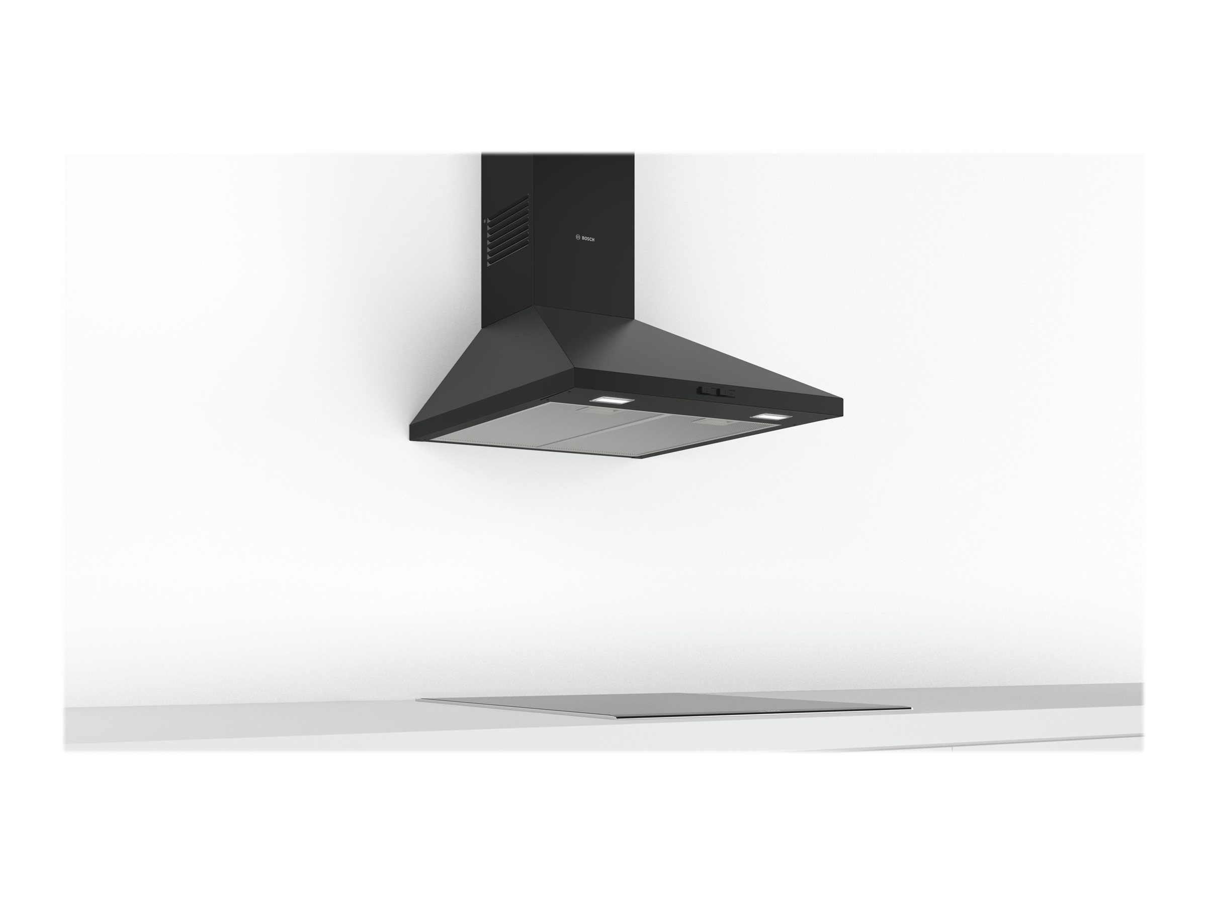 Bosch | Hood | DWP64BC60 | Wall mounted | Energy efficiency class D | Width 60 cm | 365 m³/h | Mechanical control | LED | Black - Image 4