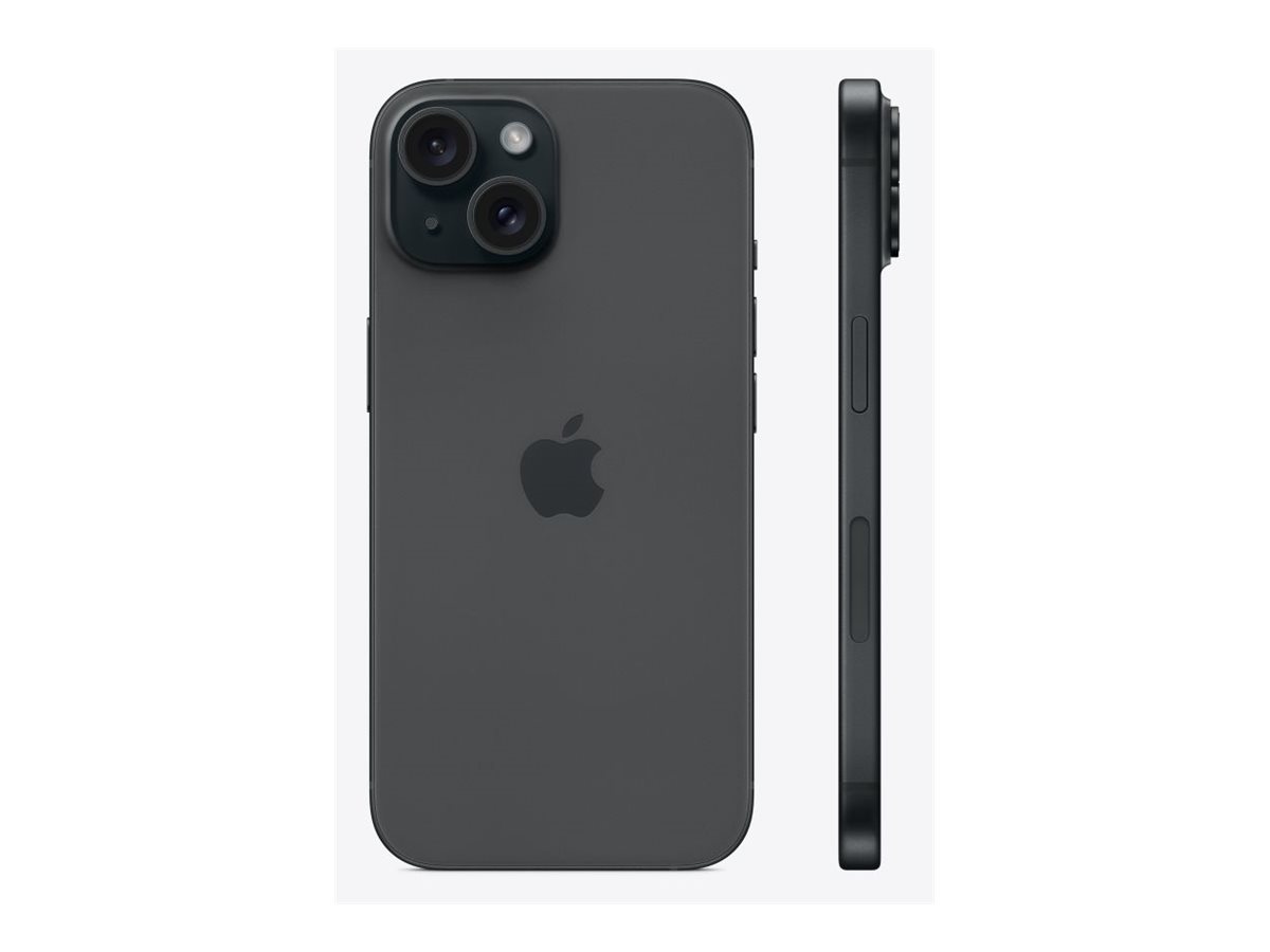 Apple | iPhone 15 | Black | 6.1 " | Super Retina XDR | 2556 x 1179 pixels | A16 Bionic | Internal RAM 6 GB | 256 GB | Dual SIM | 4G | Main camera resolution 48+12 MP | Secondary camera resolution 12 MP | iOS | 17 - Image 4