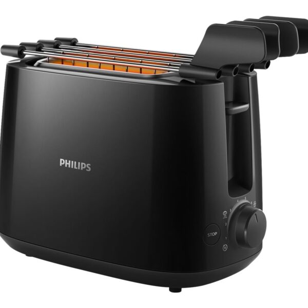 Philips | Daily Collection Toaster | HD2583/90 | Number of slots 2 | Housing material Plastic | Black