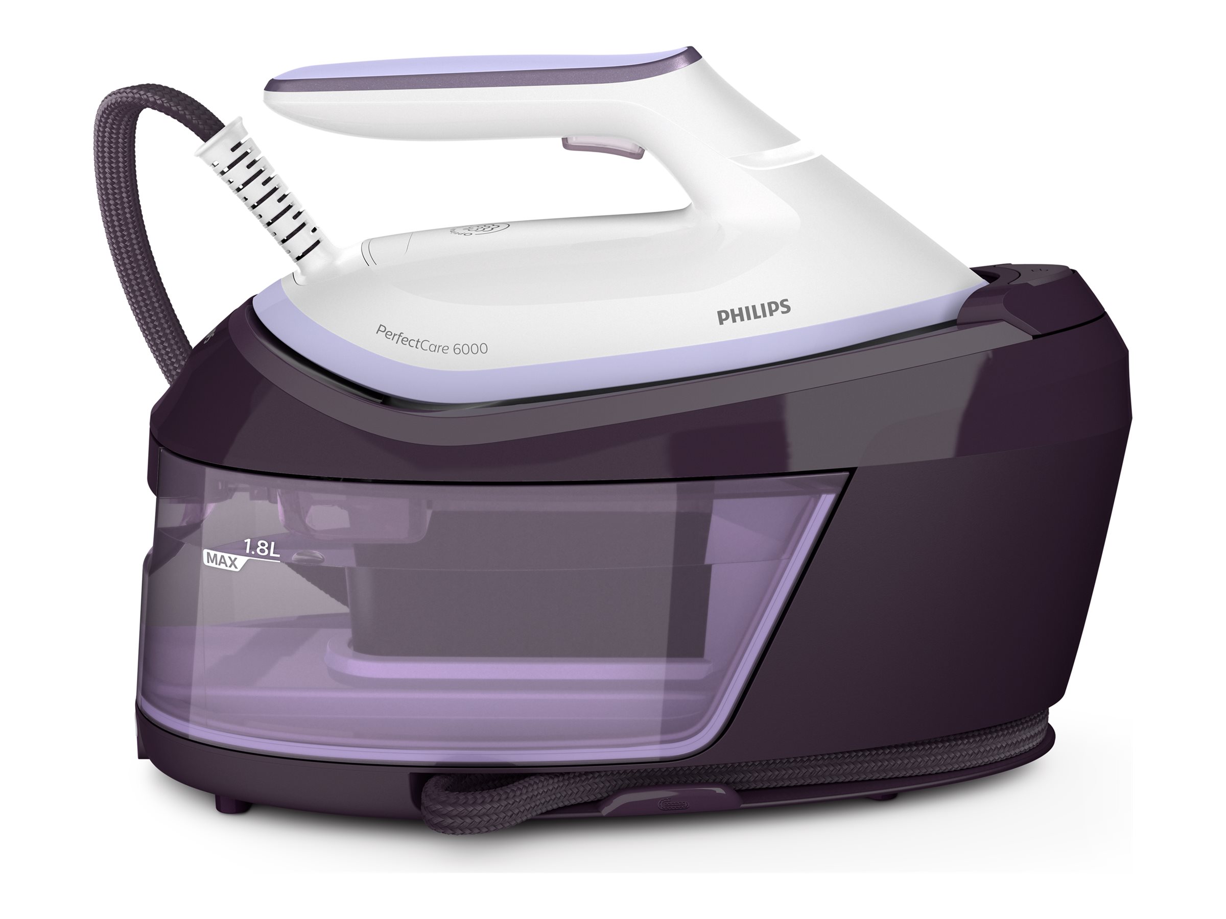 Philips | Steam Generator | PSG6024/30 | 2400 W | 1.8 L | Auto power off | Vertical steam function | Calc-clean function | Purple - Image 2