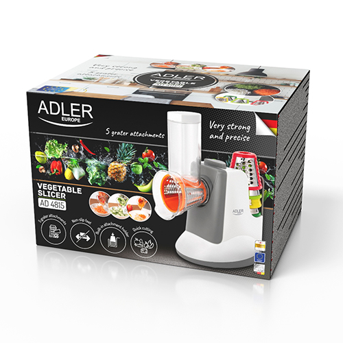 Adler | Vegetable Slicer | AD 4815 | White/Grey | 150 W - Image 10