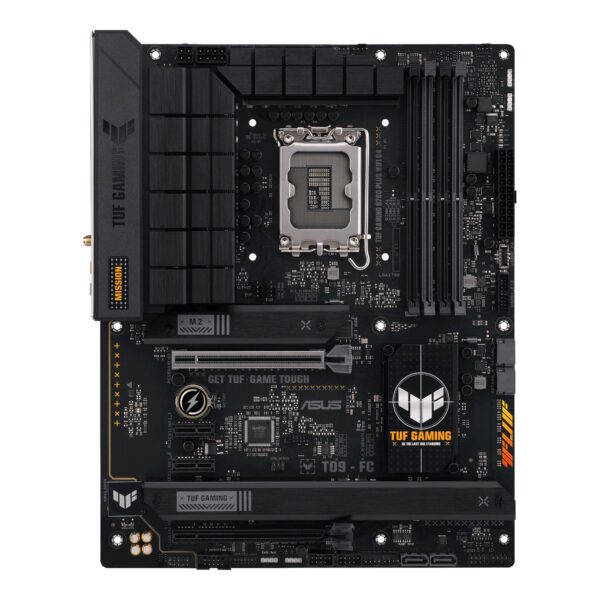 Asus | TUF GAMING B760-PLUS WIFI | Processor family Intel | Processor socket LGA1700 | DDR4 | Supported hard disk drive interfaces SATA, M.2 | Number of SATA connectors 4