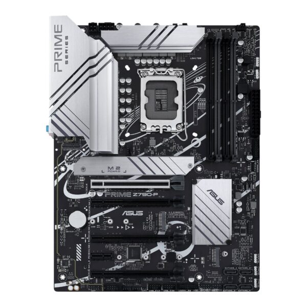Asus | PRIME Z790-P | Processor family Intel | Processor socket LGA1700 | DDR5 DIMM | Supported hard disk drive interfaces SATA, M.2 | Number of SATA connectors 4
