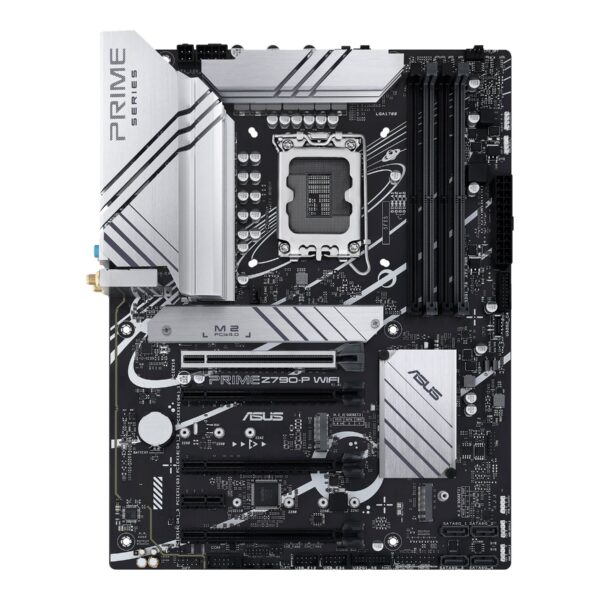 Asus | PRIME Z790-P WIFI | Processor family Intel | Processor socket LGA1700 | DDR5 | Supported hard disk drive interfaces SATA, M.2 | Number of SATA connectors 4