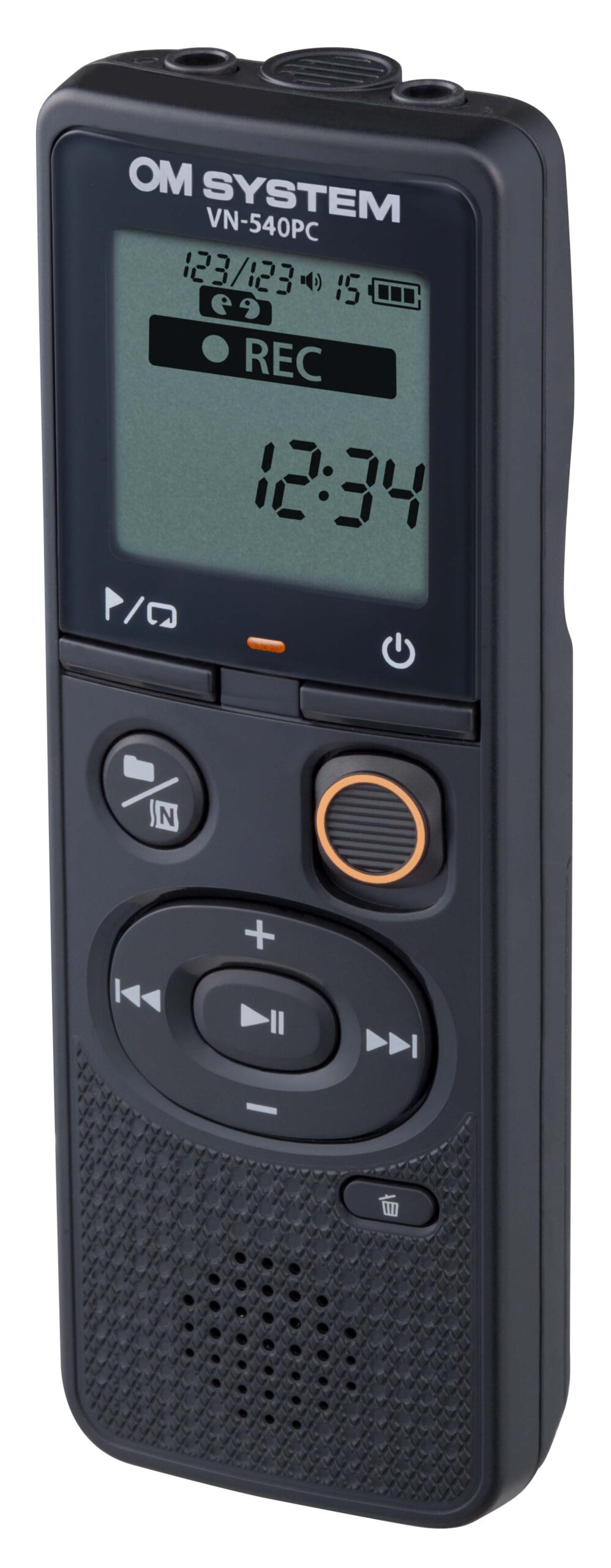 Olympus | Digital Voice Recorder (OM Branded) | VN-540PC | Black | Segment display 1.39' | WMA - Image 3