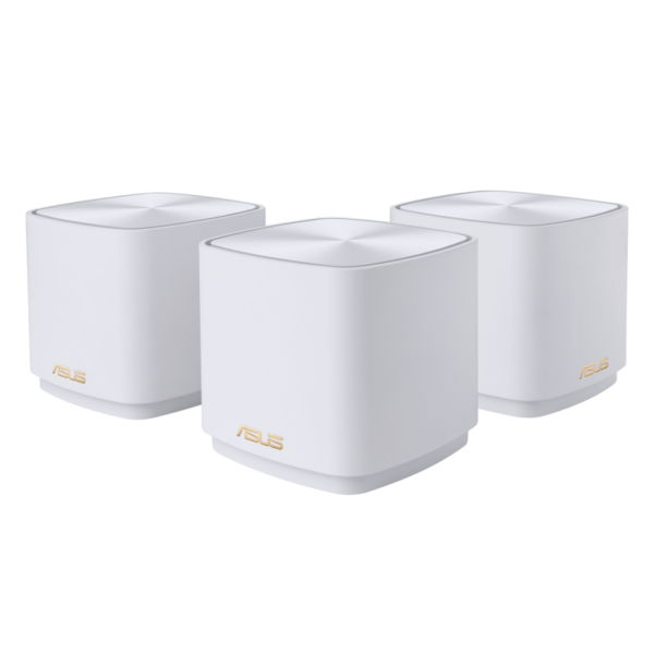 ZenWiFi XD4 Plus (W-3-PK) Wireless-AX1800 (3-pack) | 802.11ax | 1201+574 Mbit/s | 10/100/1000 Mbit/s | Ethernet LAN (RJ-45) ports 1 | Mesh Support Yes | MU-MiMO Yes | No mobile broadband | Antenna type Internal