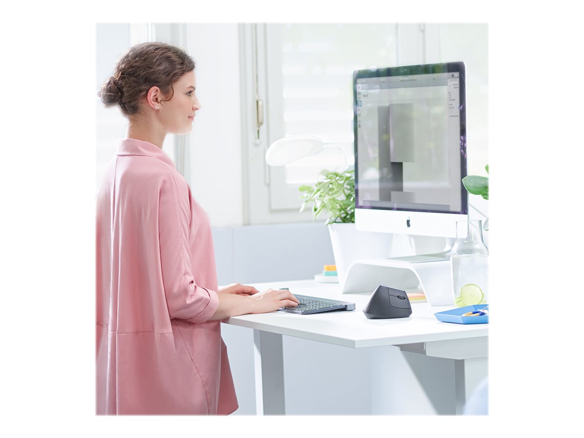 Logitech | Ergonomic Mouse | MX VERTICAL | Wireless | USB, Bluetooth | Graphite - Image 8