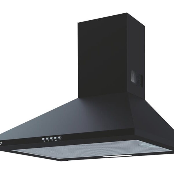 CATA | Hood | OMEGA 600 BK | Wall mounted | Energy efficiency class C | Width 60 cm | 645 m³/h | Mechanical | LED | Black
