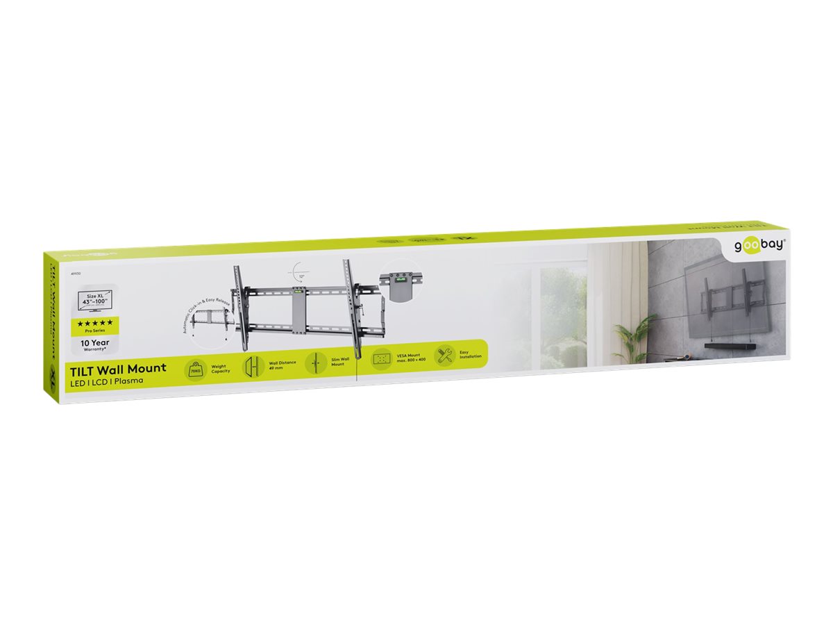 Goobay | Wall mount | TV Wall Mount Pro TILT (XL) | Black - Image 12