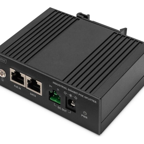 Digitus | Gigabit Ethernet PoE Splitter, Industrial, 60W