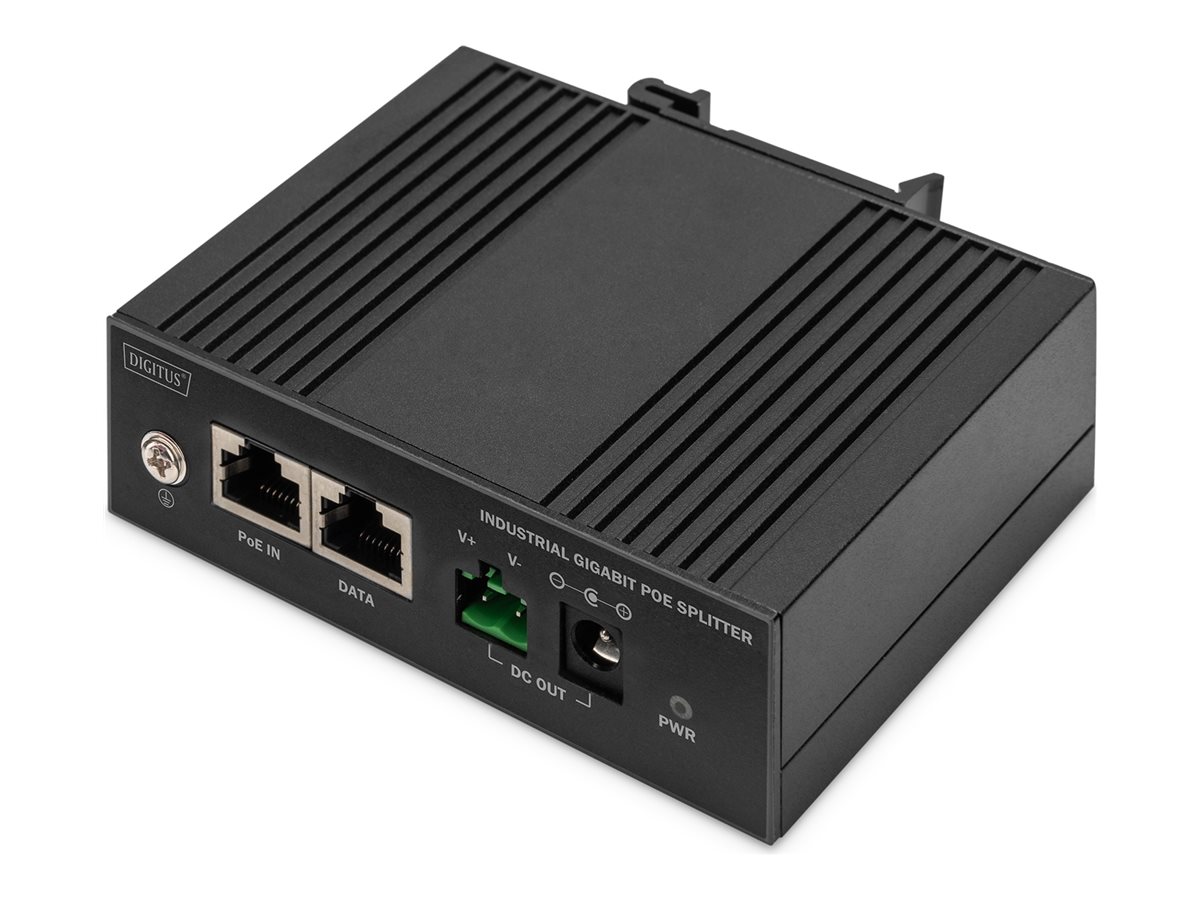 Digitus | Gigabit Ethernet PoE Splitter, Industrial, 60W
