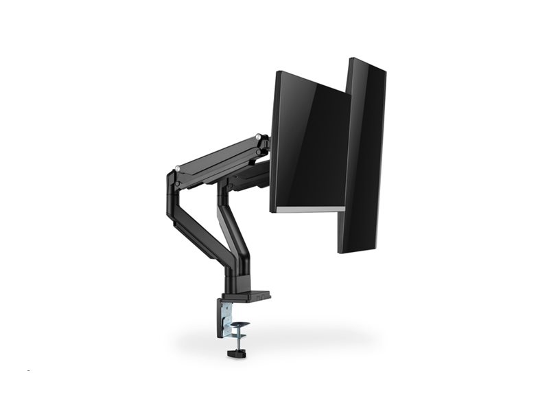 Digitus | Desk Mount | Universal Dual Monitor Mount with Gas Spring and Clamp Mount | Swivel, height adjustment, rotate | Black - Image 4