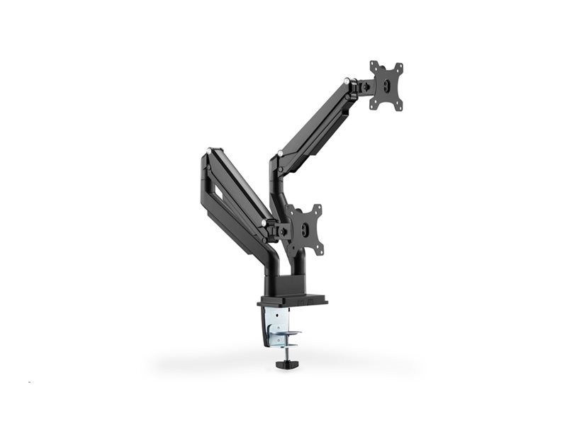 Digitus | Desk Mount | Universal Dual Monitor Mount with Gas Spring and Clamp Mount | Swivel, height adjustment, rotate | Black - Image 7