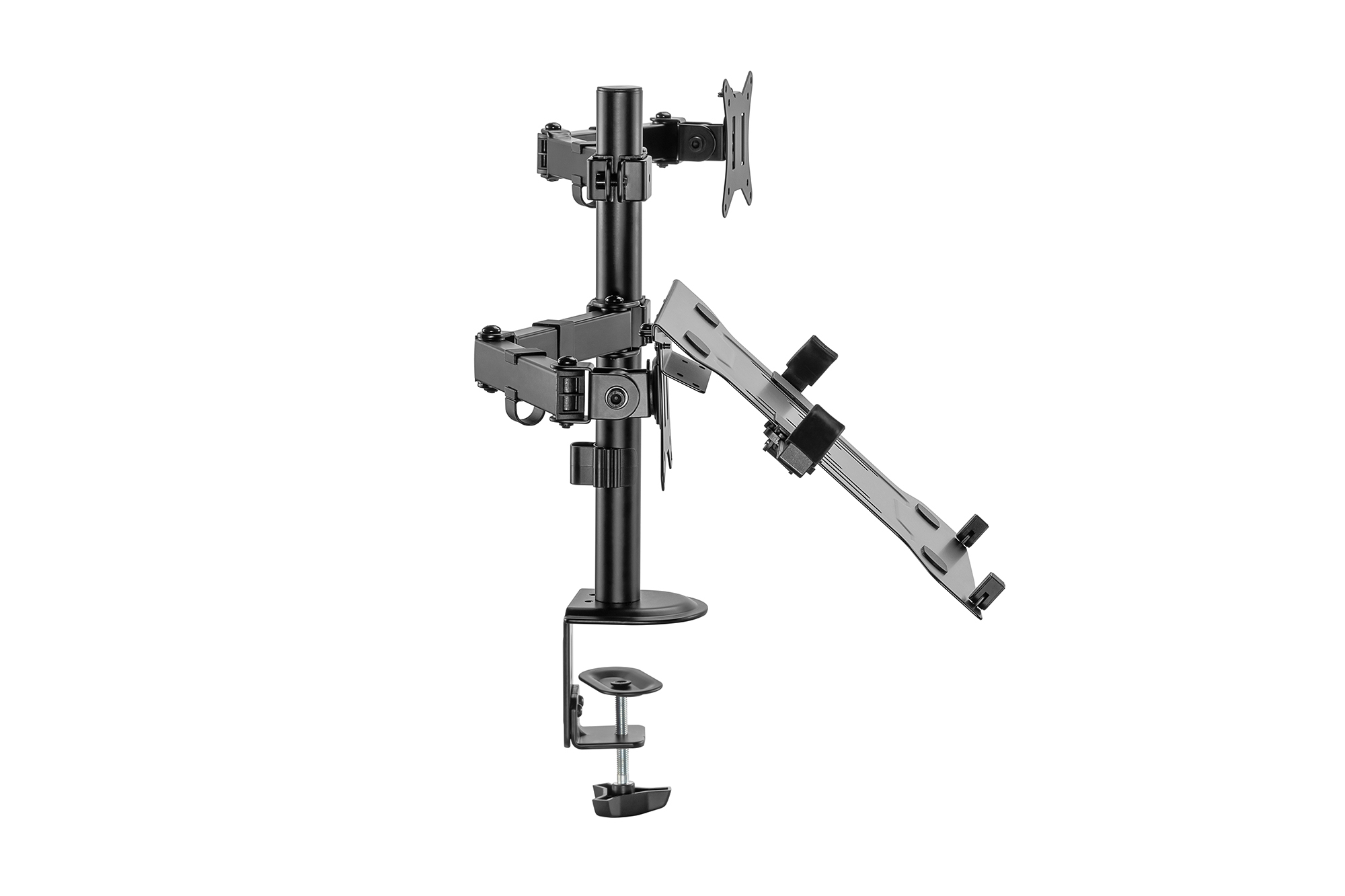 Digitus | Desk Mount | DA-90436 | Tilt, swivel, height adjustment, rotate | Maximum weight (capacity) 9 kg | Black - Image 3