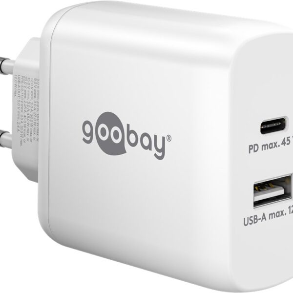 Goobay | USB-C PD Dual Fast Charger (45 W) | 65412 | N/A