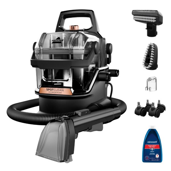 Bissell | Portable Carpet and Upholstery Cleaner | SpotClean HydroSteam Pro | Corded operating | Washing function | 1000 W | Black