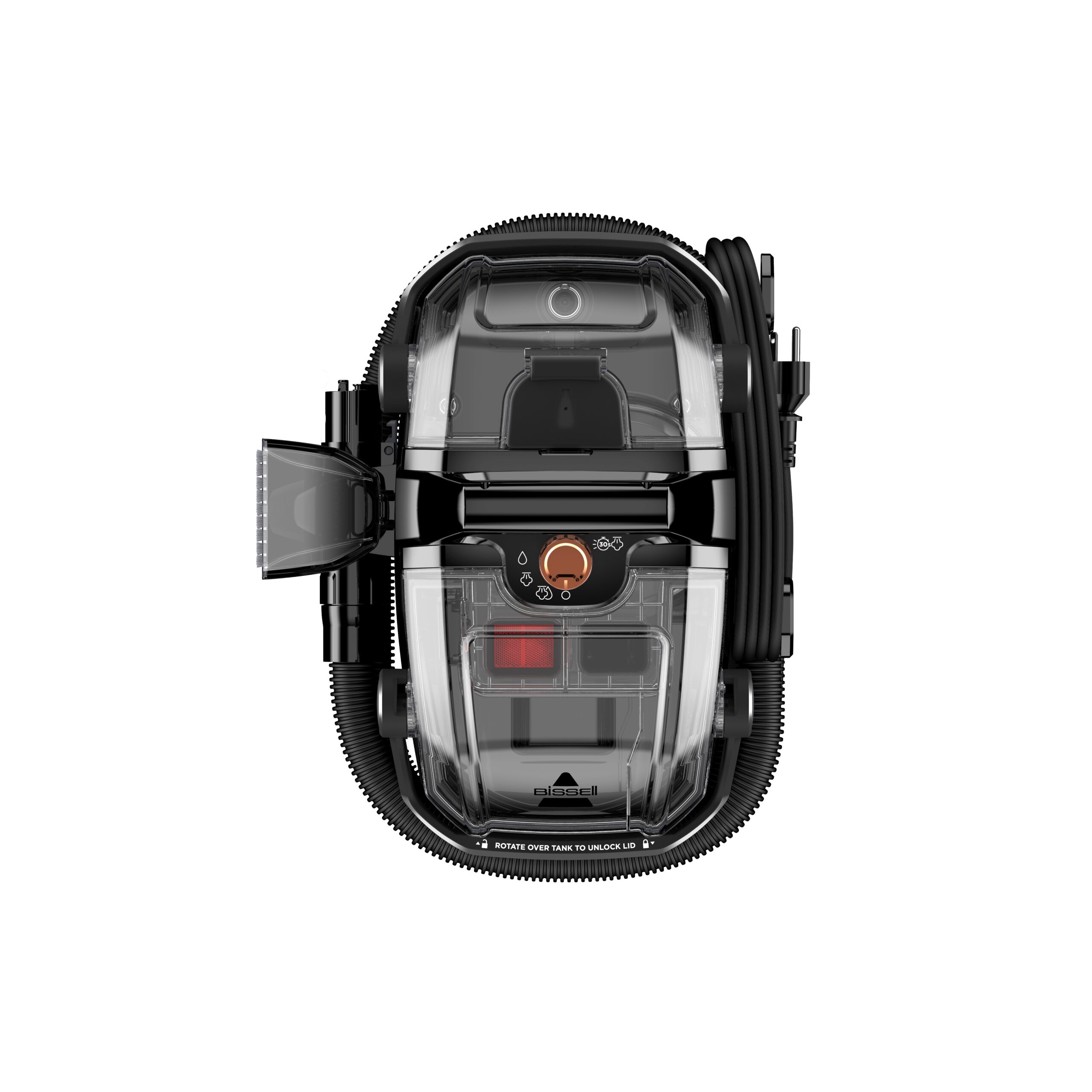 Bissell | Portable Carpet and Upholstery Cleaner | SpotClean HydroSteam Pro | Corded operating | Washing function | 1000 W | Black - Image 6