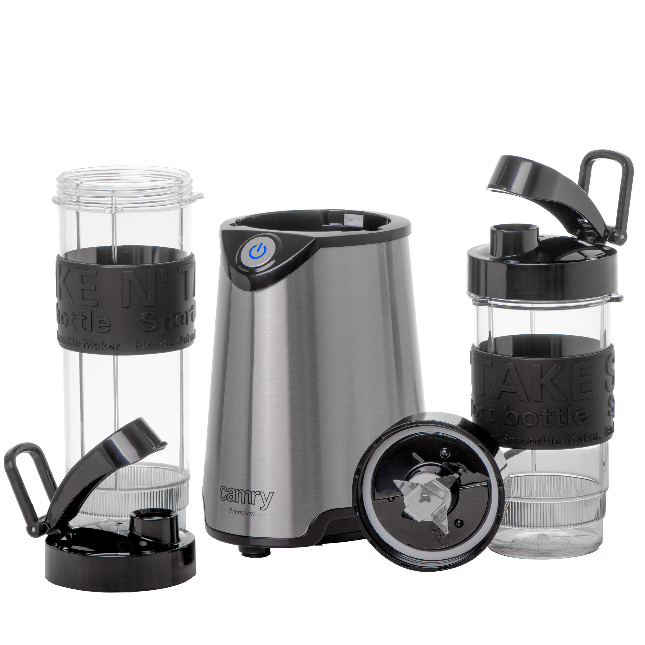 Camry | Personal Blender | CR 4069i | Tabletop | 500 W | Jar material Plastic | Jar capacity 0.4 + 0.57 L | Ice crushing | Stainless Steel - Image 5