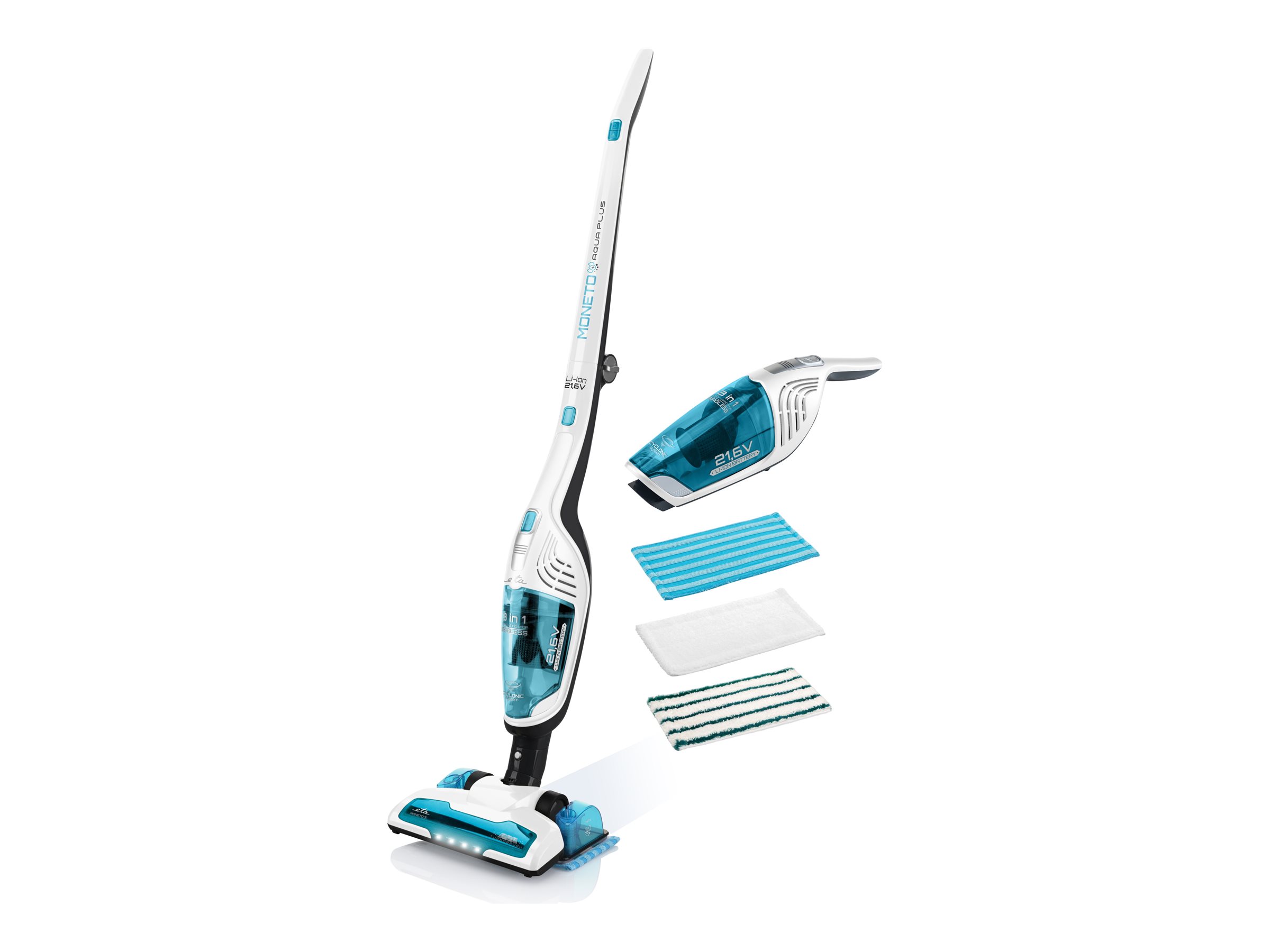 ETA | Vacuum Cleaner | ETA645390000 Moneto II Aqua Plus | Cordless operating | Handstick 3in1 | Washing function | N/A W | 21.6 V | Operating time (max) 50 min | White/Blue - Image 2