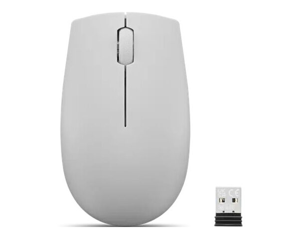 Lenovo | Compact Mouse with battery | 300 | Wireless | Arctic Grey