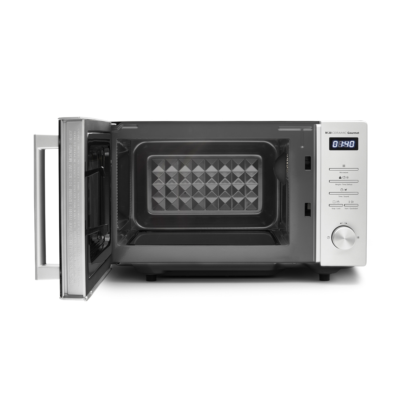Caso | Ceramic Gourmet Microwave Oven | M 20 | Free standing | 700 W | Silver - Image 4