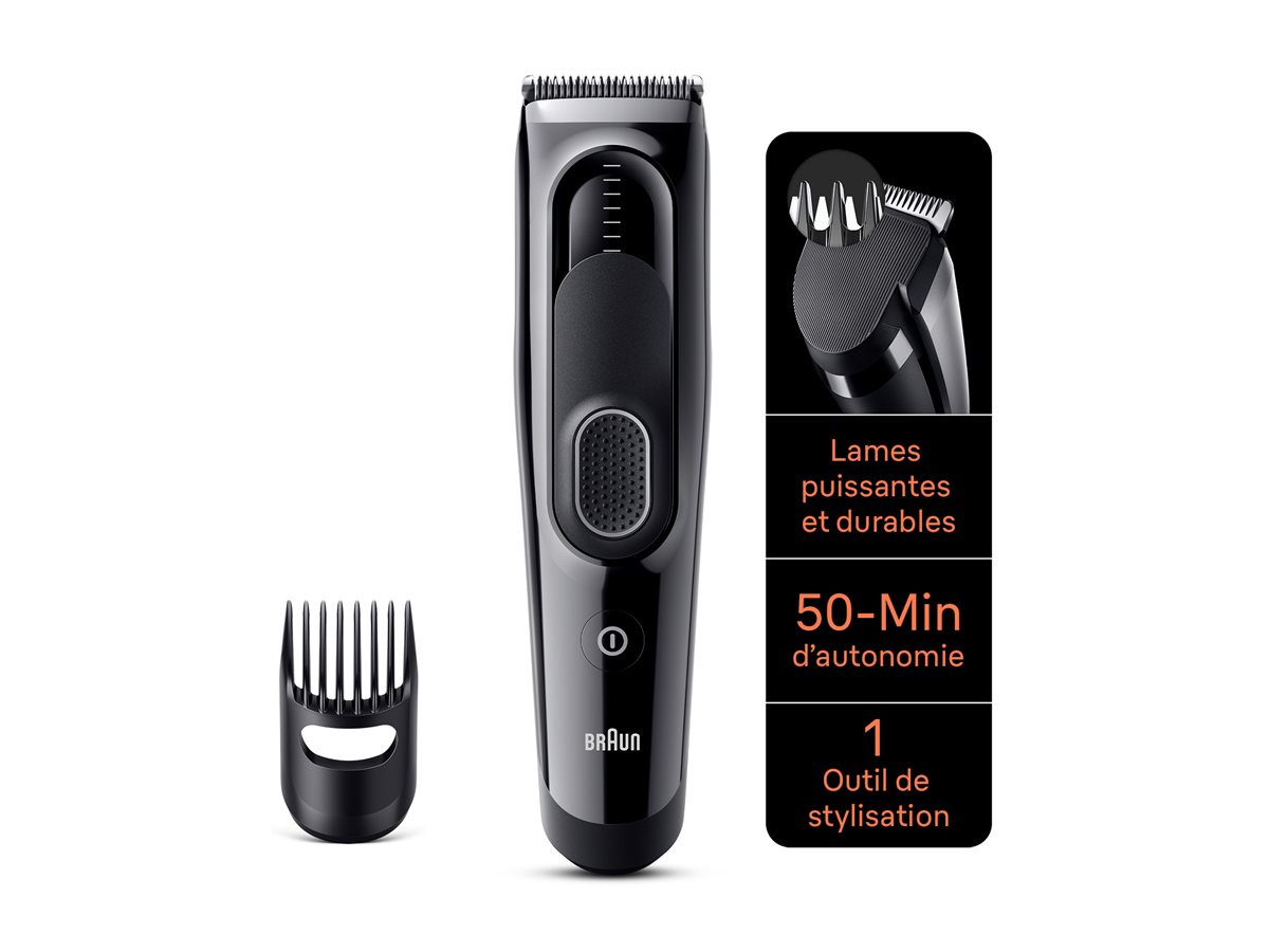 Braun | Hair Clipper | HC5310 | Cordless | Number of length steps 9 | Black - Image 7