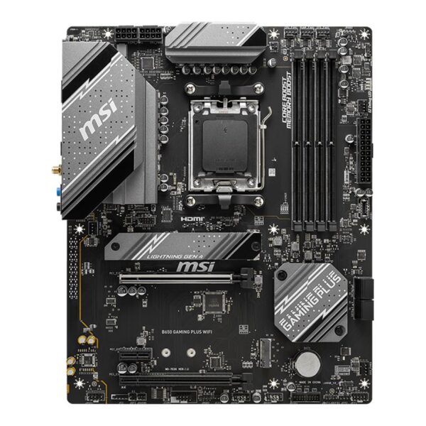 MSI | B650 GAMING PLUS WIFI | Processor family AMD | Processor socket AM5 | DDR5 | Number of SATA connectors 4