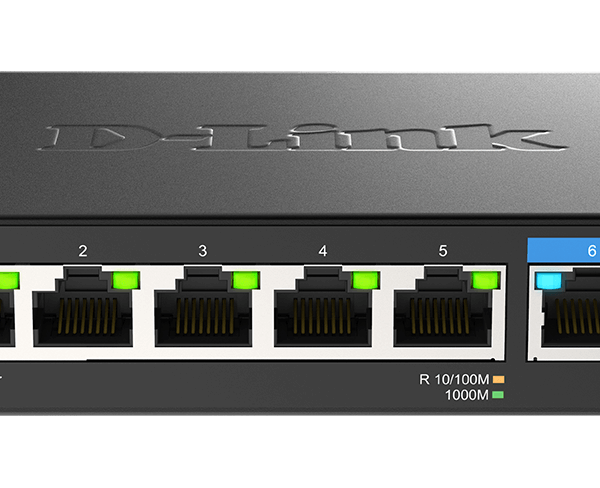 D-Link | 7-Port Multi-Gigabit Unmanaged Switch | DMS-107/E | Unmanaged | Desktop | Power supply type External