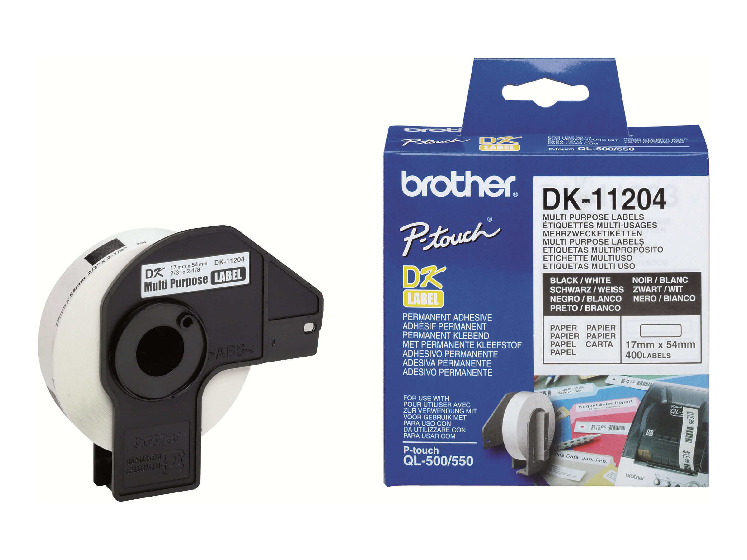 Brother | DK-11204 Multi Purpose Labels | White | DK | 17mm x 54mm - Image 6