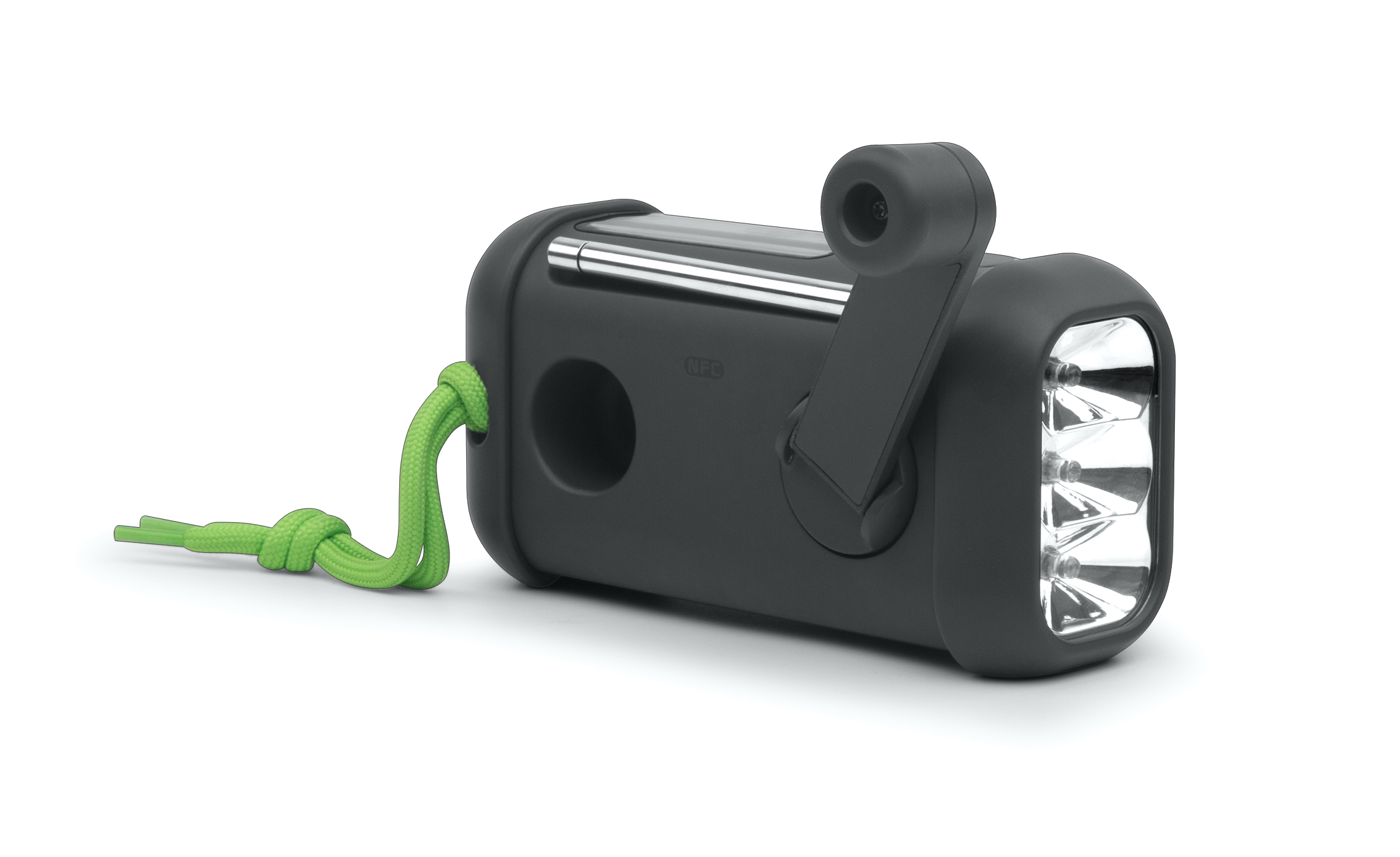 Muse | Portable Solar Radio with Crank and Flashlight | MH-08 MB | AUX in | Bluetooth | FM radio