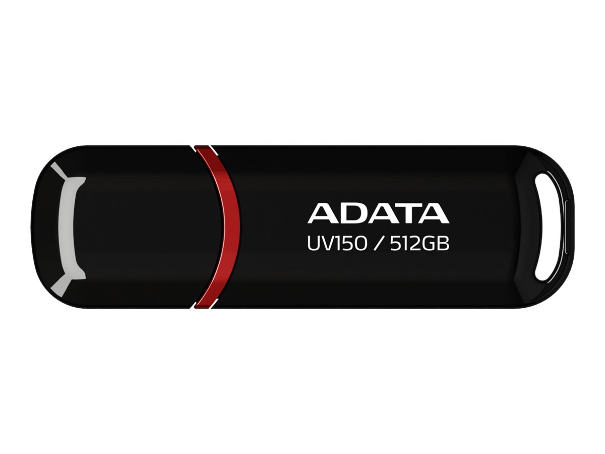 ADATA | USB Flash Drive | UV150 | 512 GB | USB 3.2 Gen1 | Black