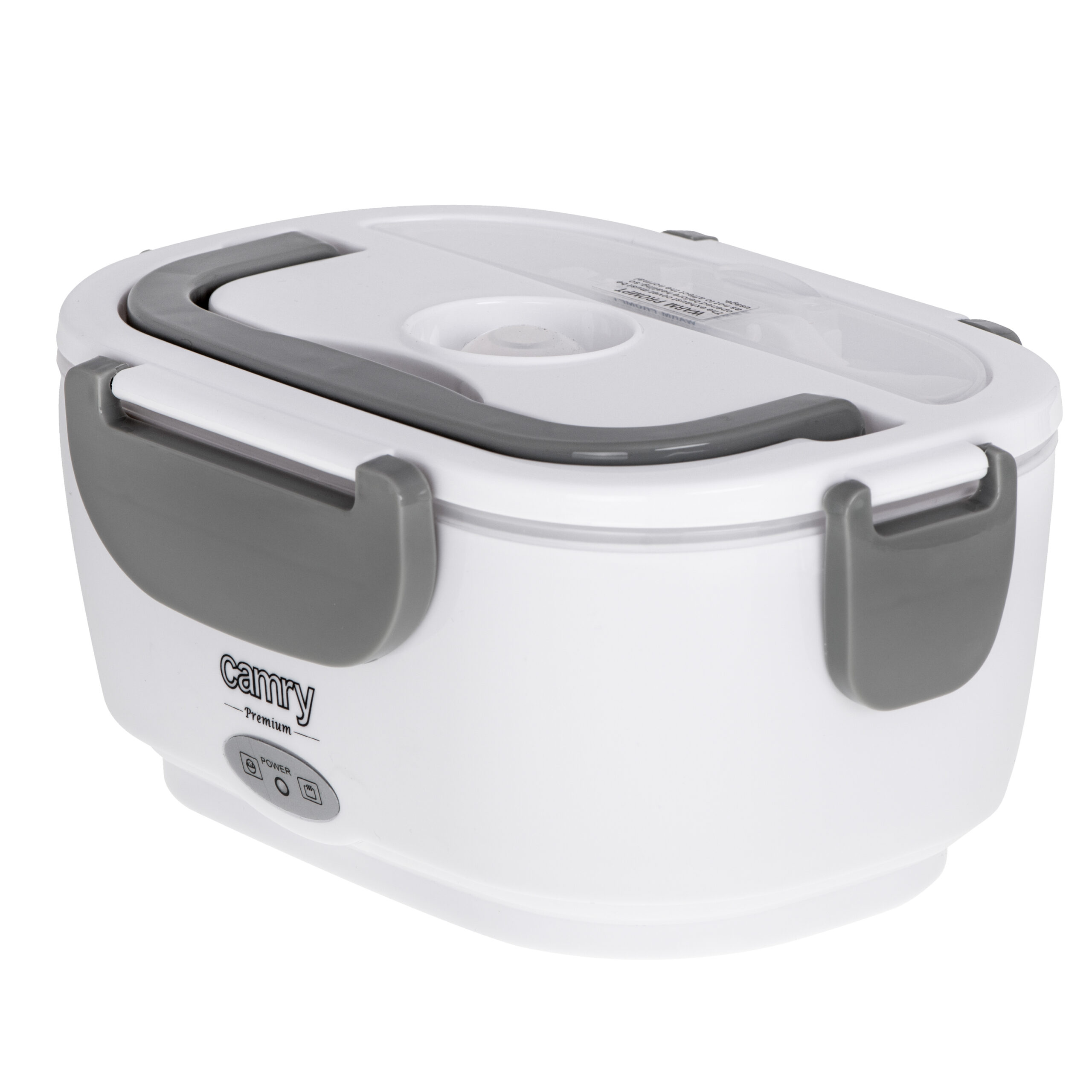 Camry | Electric Lunchbox DC12V and AC230V | CR 4483 | Capacity 1.1 L | Material Plastic | White/Grey - Image 5