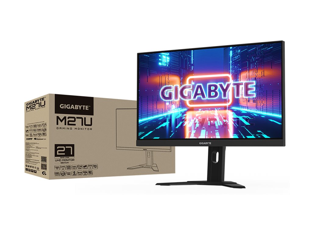 Gigabyte | M27U EK | 27 " | IPS | 16:9 | 160 Hz | 1 ms | 3840 x 2160 pixels | 400 cd/m² | HDMI ports quantity 2 | Black - Image 5