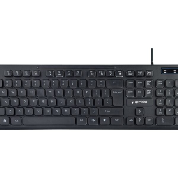 Gembird | "Rainbow" Backlight Multimedia Keyboard | KB-UML-02 | Keyboard | Wired | US | Black | N/A