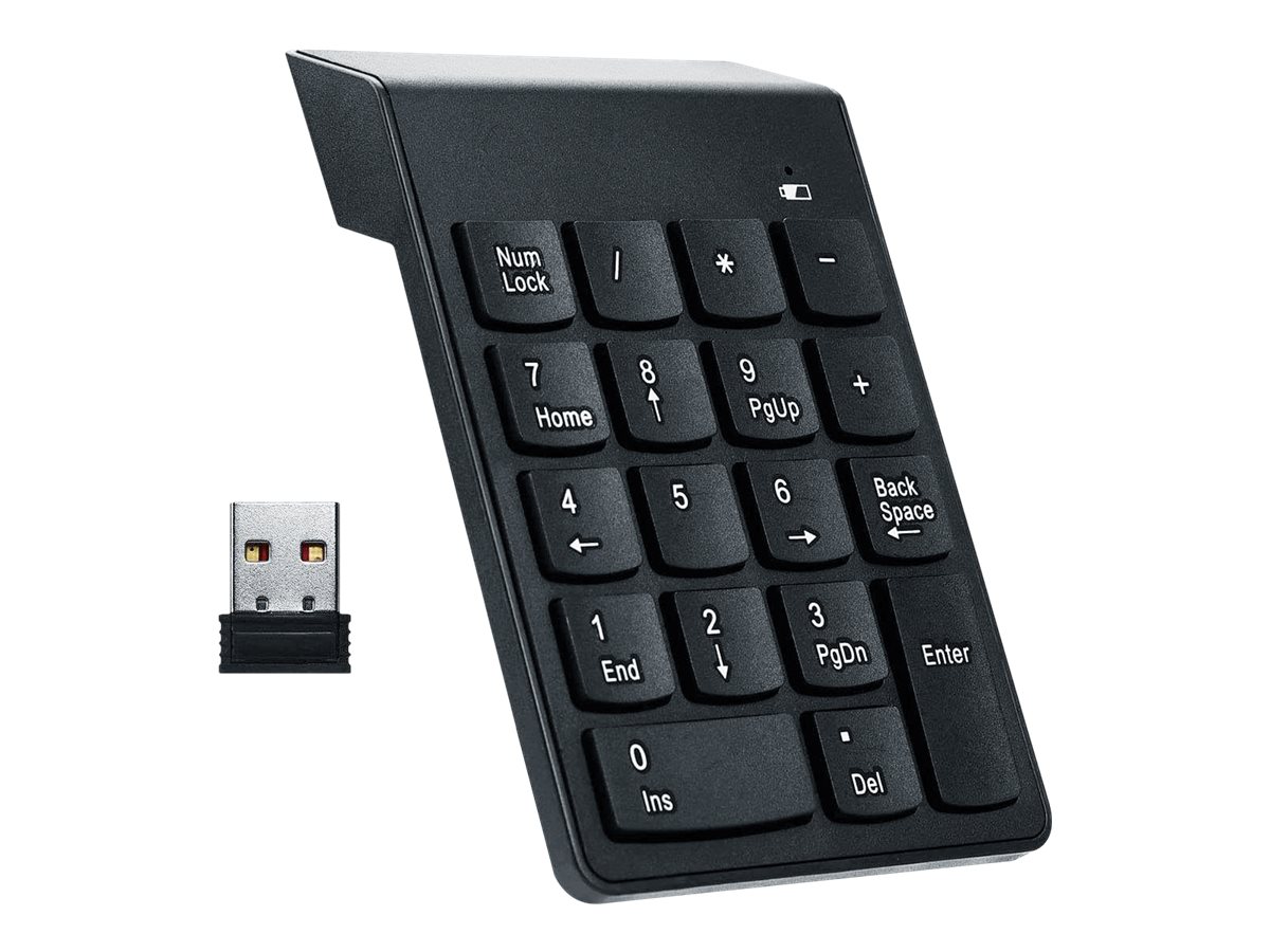 Gembird | Numeric keypad | KPD-W-02 | Numeric keypad | Wireless | N/A | Black - Image 2