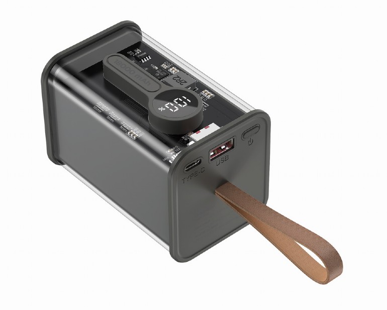 Gembird | Transparent QC3.0 Quick Charging Power Bank | PB18-TQC3-01 | 18000 mAh | Black - Image 3