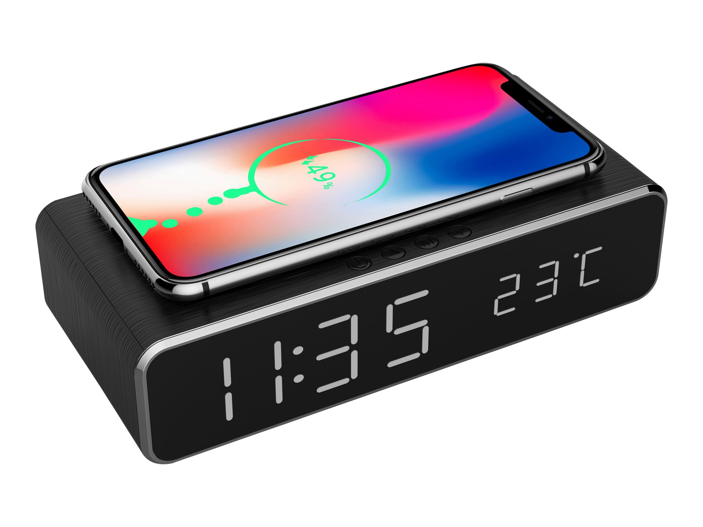 Gembird | Digital alarm clock with wireless charging function | DAC-WPC-01 | Wireless connection