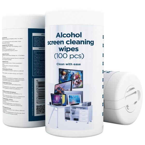 Gembird | Alcohol Screen Cleaning Wipes (100 pcs) | CK-AWW100-01 | Screen cleaning wipes