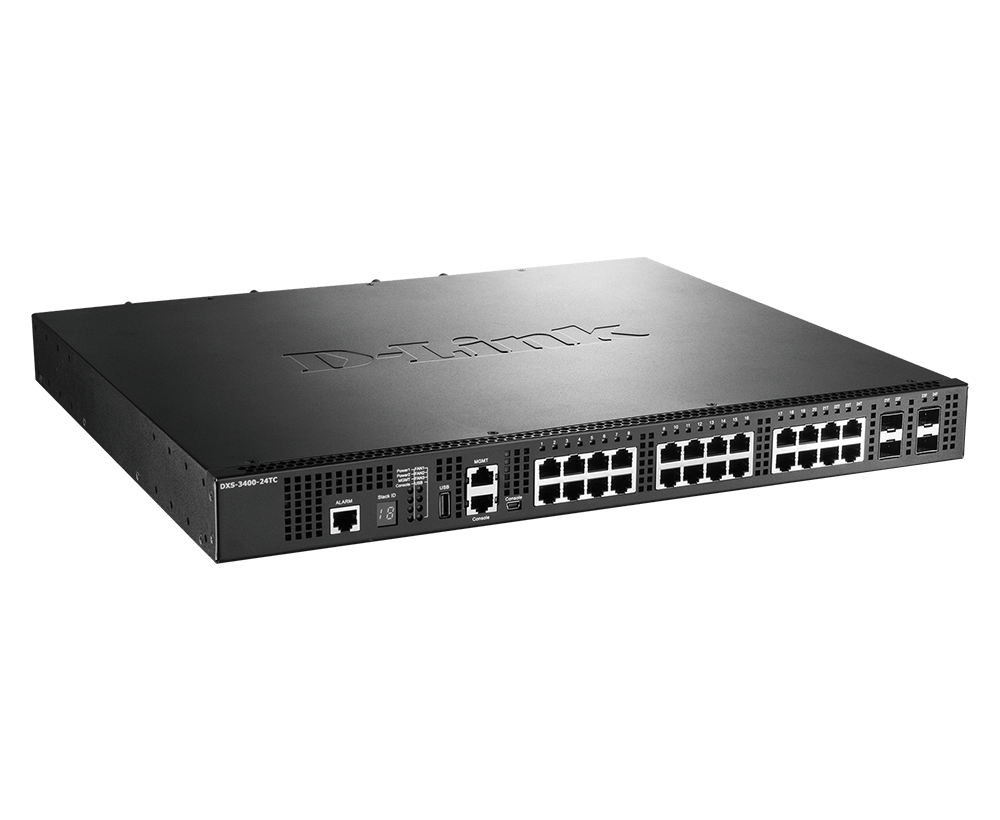 D-LINK DXS-3400-24TC 10 Gigabit Ethernet Smart Managed Switches | D-Link | 24-Port 10 Gigabit Ethernet Smart Managed Switches | DXS-3400-24TC | Managed L3 | Desktop - Image 3