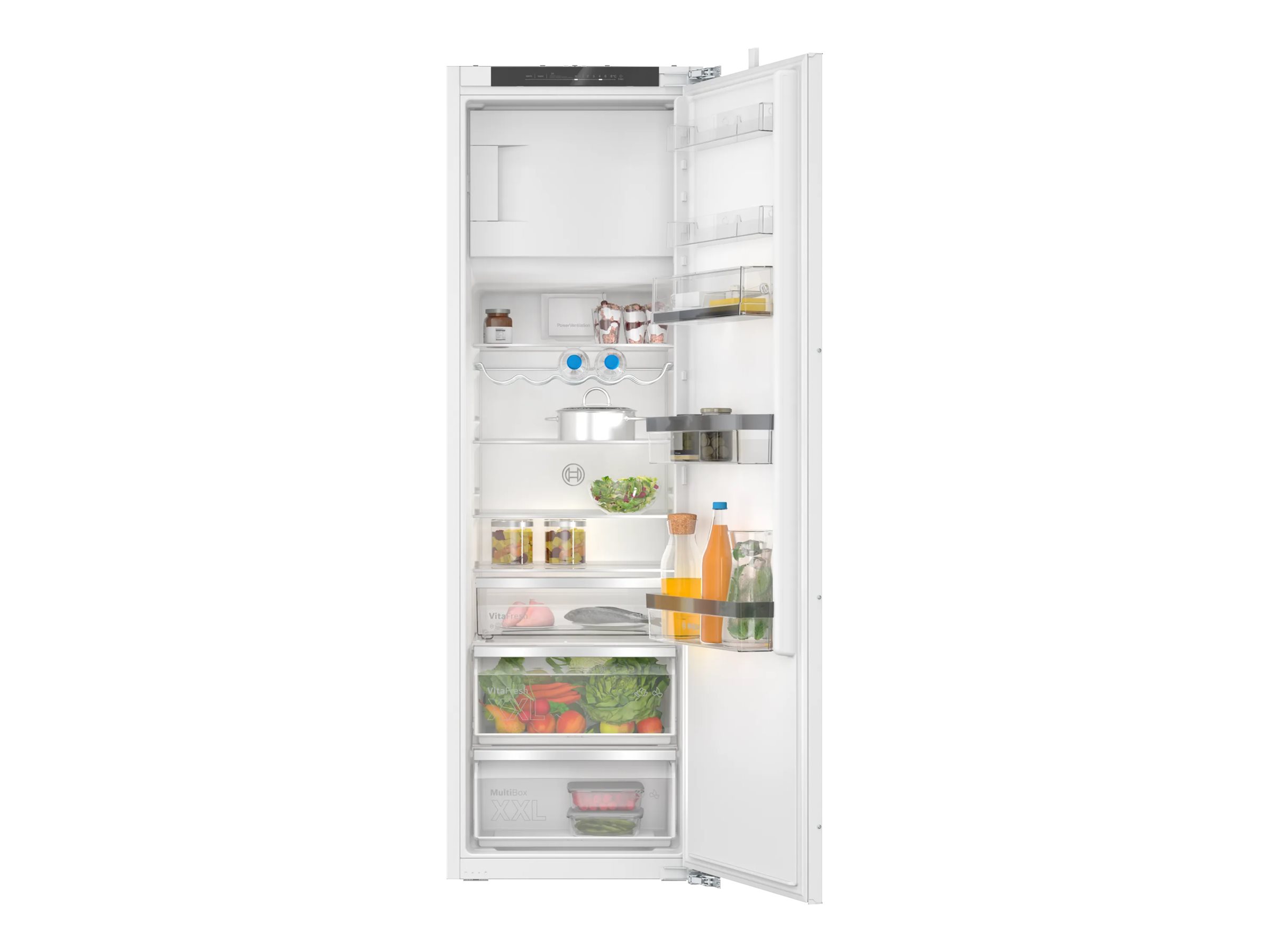 Bosch | Refrigerator | KIL82ADD0 | Energy efficiency class D | Built-in | Larder | Height 177.2 cm | Fridge net capacity 246 L | Freezer net capacity 34 L | Display | 34 dB | White - Image 2