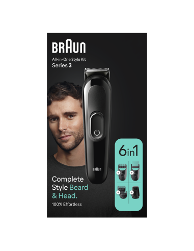 Braun Multi-grooming kit for beard and head | MGK3420 | Cordless | Number of length steps 18 | Black - Image 4