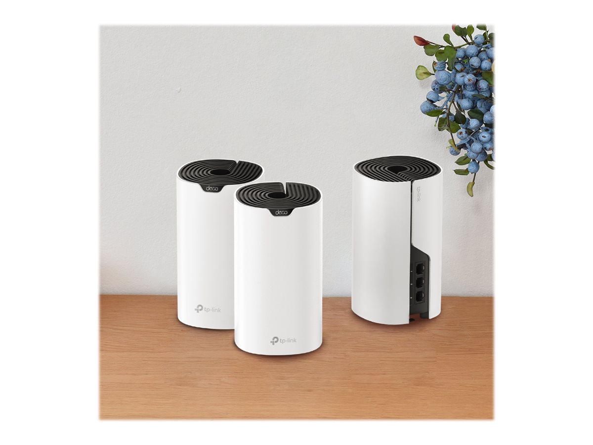 AC1900 Whole Home Mesh Wi-Fi System | Deco S7 (3-pack) | 802.11ac | 10/100/1000 Mbit/s | Ethernet LAN (RJ-45) ports 1 | Mesh Support Yes | MU-MiMO Yes | No mobile broadband | Antenna type Internal - Image 6