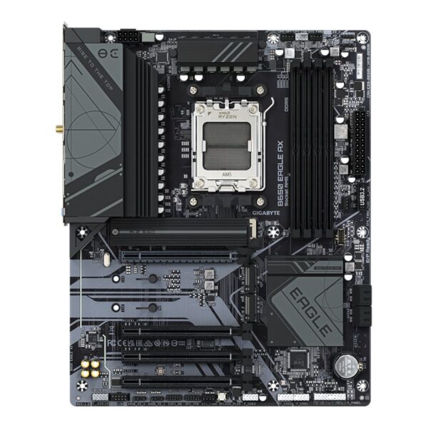 Gigabyte | B650 EAGLE AX | Processor family AMD | Processor socket AM5 | DDR5 | Supported hard disk drive interfaces M.2, SATA | Number of SATA connectors 4