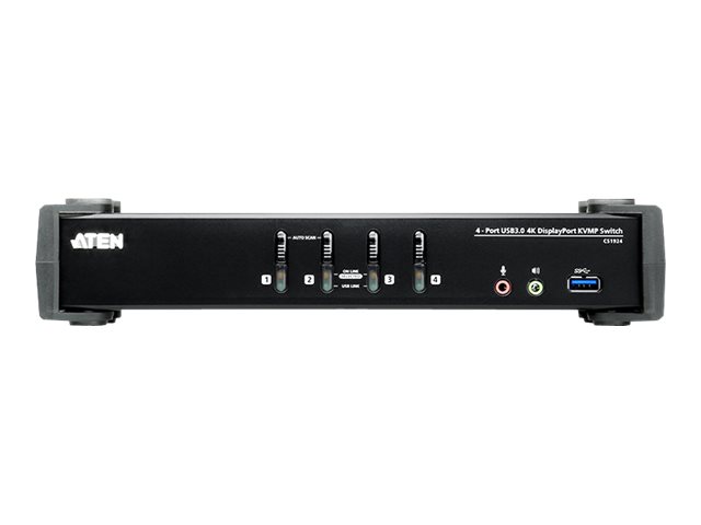 Aten | 4-Port USB 3.0 4K DisplayPort KVMP Switch | CS1924-AT-G