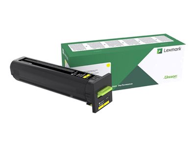 Lexmark CX825, 860 Yellow Return Programme 22K Toner Cartridge | Lexmark 82K2XY0 | Lexmark - Extra High Yield - yellow - original - toner cartridge - LCCP, LRP | Toner cartridge | Yellow