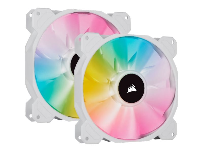Corsair | 140mm White PWM Fan, Dual Fan Kit with Lighting Node CORE | iCUE SP140 RGB ELITE Performance | Case Fan - Image 8